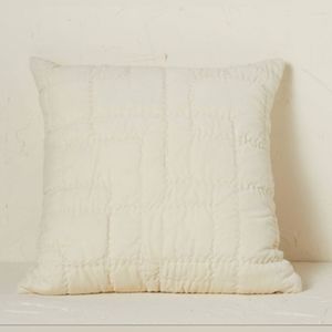 Opalhouse designed w Jungalow Quilted Cotton Velvet Throw Pillow offwhite